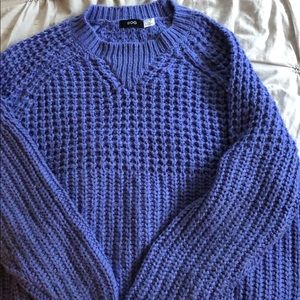 urban outfitters chunky purple sweater (size xs)